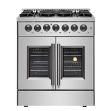 Forno Galiano 30" Freestanding French Door Dual Fuel Range