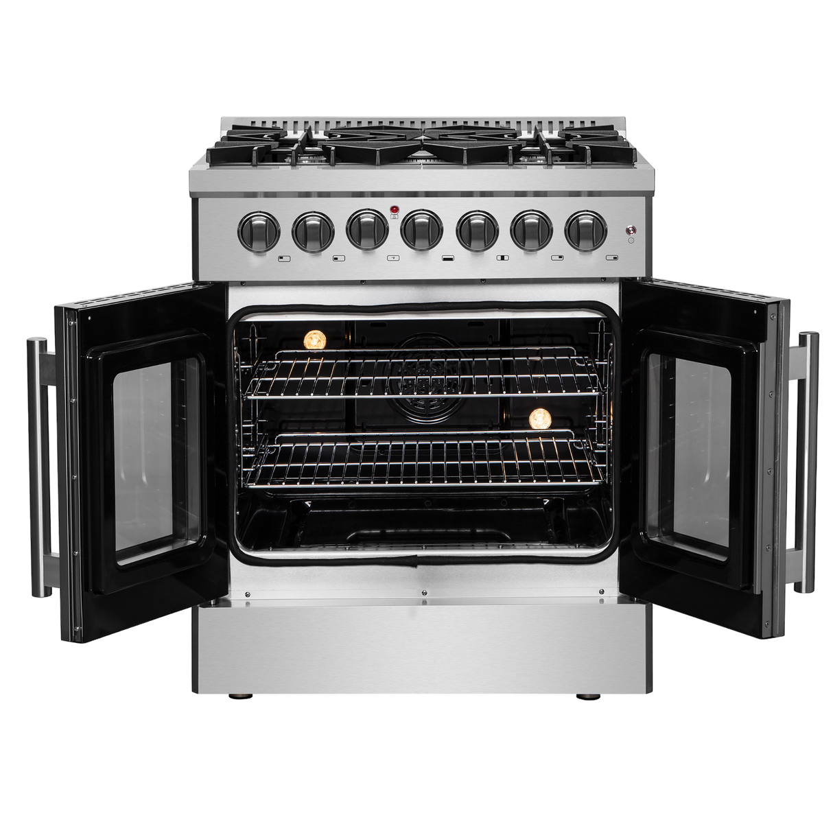 Forno Galiano 30" Freestanding French Door Dual Fuel Range