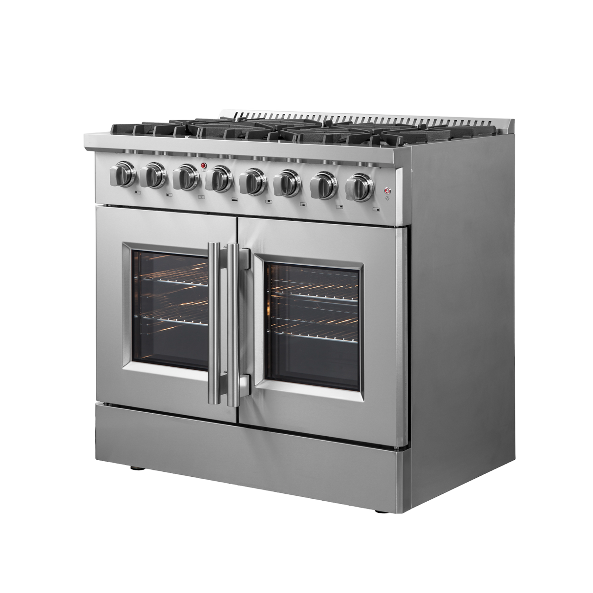 Forno Galiano 36" Freestanding French Door Dual Fuel Range