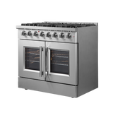 Forno Galiano 36" Freestanding French Door Dual Fuel Range