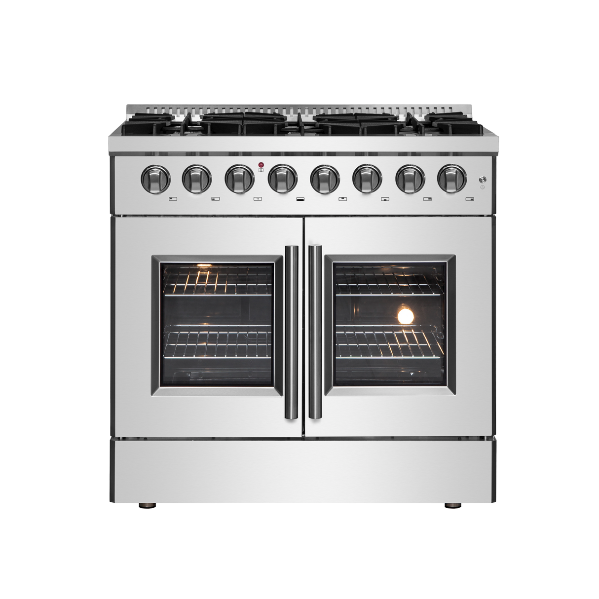 Forno Galiano 36" Freestanding French Door Dual Fuel Range