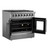 Forno Galiano 36" Freestanding French Door Dual Fuel Range