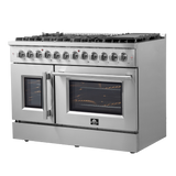 Forno Galiano 48" Freestanding French Door Dual Fuel Range