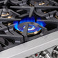 FORNO Capriasca 36" 5.36 cu. ft. Dual Fuel Range with 6 Brass Burners, Air Fryer Kit, Rotisserie Kit, Wok Support & Griddle in Stainless Steel, FFSGS6387-36