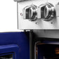 FORNO Capriasca 48" 6.58 cu. ft. Dual Fuel Range with 8 Brass Burners, Air Fryer Kit, Rotisserie Kit, Wok Support & Griddle in Stainless Steel, FFSGS6387-48