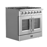 Forno Galiano 36" Freestanding French Door Gas Range