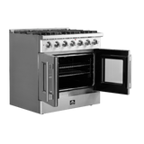 Forno Galiano 36" Freestanding French Door Gas Range