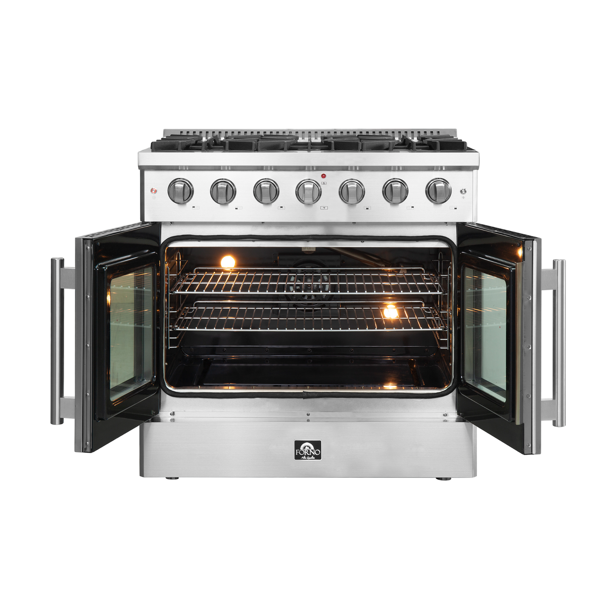 Forno Galiano 36" Freestanding French Door Gas Range