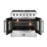 Forno Galiano 36" Freestanding French Door Gas Range