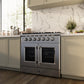 FORNO Galiano 36" 5.36 cu. ft. Freestanding Gas Range with French Door and 6 Burners, FFSGS6444-36