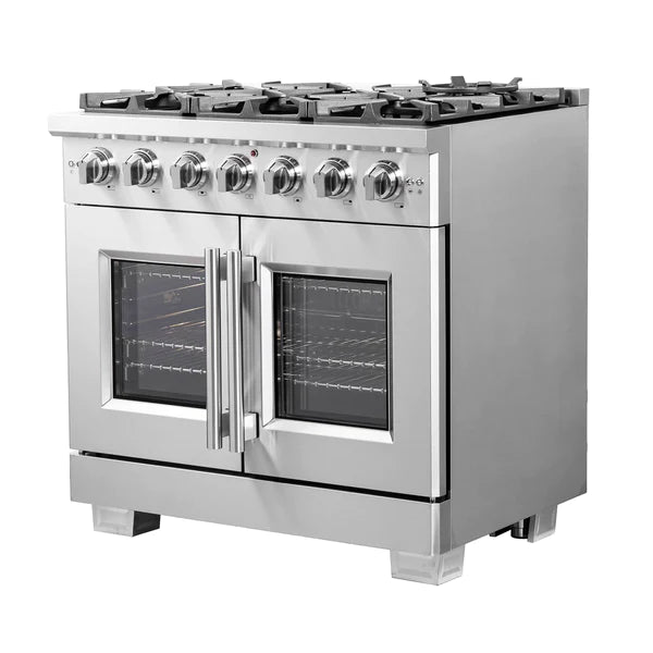 Forno Capriasca 36" Freestanding French Door Gas Range