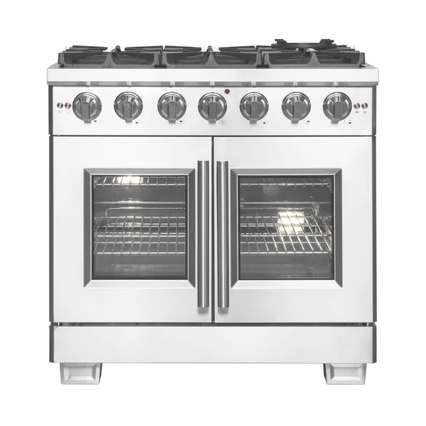 Forno Capriasca 36" Freestanding French Door Gas Range