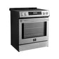 FORNO Espresso Donatello 30" 5 cu. ft. Induction Range with Air Fry and Self-Clean in Stainless Steel and Stainless Steel Handles, FFSIN0905-30