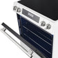 FORNO Espresso Donatello 30" 5 cu. ft. Induction Range with Air Fry and Self-Clean in White and Stainless Steel Handles, FFSIN0905-30WHT