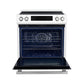 FORNO Espresso Donatello 30" 5 cu. ft. Induction Range with Air Fry and Self-Clean in White and Stainless Steel Handles, FFSIN0905-30WHT