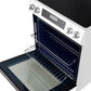 FORNO Espresso Donatello 30" 5 cu. ft. Induction Range with Air Fry and Self-Clean in White and Stainless Steel Handles, FFSIN0905-30WHT
