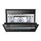 FORNO Espresso Oliena 24" 1.6 cu. ft. Built-In Microwave Oven in Black with Stainless Steel Handles, FMWDR3093-24BLK