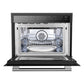 FORNO Espresso Oliena 24" 1.6 cu. ft. Built-In Microwave Oven in Black with Stainless Steel Handles, FMWDR3093-24BLK