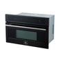 FORNO Espresso Oliena 30" 1.6 cu. ft. Built-In Microwave Oven in Black with Stainless Steel Handles, FMWDR3093-30BLK
