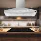 FORNO Coppito 60" 1,200 CFM Island Range Hood in Stainless Steel, FRHIS5129-60