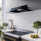 FORNO Cappa 30" 200 CFM Compact Under Cabinet Convertible Range Hood in Black, FRHUC5200-30BLK