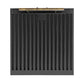 FORNO Espresso Package - 30" Electric Range, Range Hood and Refrigerator in Black with Antique Brass Handles