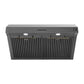 FORNO Espresso Package - 30" Electric Range, Range Hood and Refrigerator in Black with Antique Brass Handles