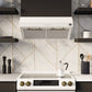 FORNO Espresso Package - 30" Electric Range, Range Hood and Refrigerator in White with Antique Brass Handles
