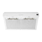 FORNO Espresso Package - 30" Electric Range, Range Hood and Dishwasher in White with Antique Brass Handles
