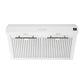 FORNO Espresso Package - 30" Electric Range and Range Hood in White with Antique Brass Handles, FBDL-002-03US