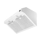 FORNO Espresso Package - 30" Electric Range, Range Hood and Refrigerator in White with Antique Brass Handles