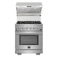FORNO Savona 30" 600 CFM Wall Mount Range Hood with Back Splash and Hybrid Filters, FRHWM5029-30HB