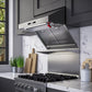 FORNO Savona 30" 600 CFM Wall Mount Range Hood with Back Splash and Hybrid Filters, FRHWM5029-30HB