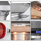 FORNO Appliance Package - 36 Inch Gas Burner/Electric Oven Pro Range, Wall Mount Range Hood, Microwave Drawer, AP-FFSGS6187-36-W-3