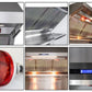 FORNO Appliance Package - 48" Gas Range, 48" Range Hood, Dishwasher, 48" Refrigerator, Microwave Drawer, AP-FFSGS6244-48-13