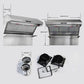 FORNO Appliance Package - 48" Gas Range, 48" Range Hood, Dishwasher, 48" Refrigerator, Microwave Drawer, AP-FFSGS6244-48-13