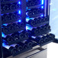 FORNO Campania 32" 120 Bottle Triple Zone French Door Wine Cooler with 2 Beverage Drawers, FWCDR6635-32S