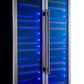 FORNO Vernazza 40" 25.07 cu.ft. 166 Bottle Dual Zone Wine Cooler in Stainless Steel, FWCDR6642-40S