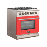 Forno Capriasca 30" Freestanding Gas Range Red Door