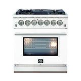 Forno Capriasca 30" Freestanding Gas Range White Door