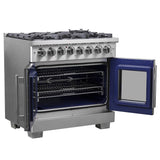 Forno Capriasca 36" Freestanding French Door Dual Fuel Range