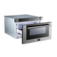 FORNO Appliance Package - 48 Inch Pro Gas Range, Wall Mount Range Hood, Microwave Drawer, AP-FFSGS6260-48-3