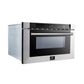 FORNO Appliance Package - 48" Gas Range, 36" Refrigerator, Microwave Drawer, Dishwasher, AP-FFSGS6244-48-25