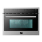 FORNO Package - 36" Electric French Door Range, Wall Mount Range Hood, Refrigerator, Dishwasher and Microwave, AP-FFSEL6917-36-5PK-1