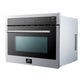 FORNO Package - 36" Electric French Door Range, Wall Mount Range Hood, Refrigerator, Dishwasher and Microwave, AP-FFSEL6917-36-5PK-1