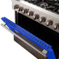FORNO Galiano 36" 5.36 cu. ft. Dual Fuel Range with 6 Italian Burners in Blue, FFSGS6156-36BLU