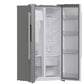 FORNO Salerno 36" 20 cu. ft. Side-by-Side Built-In Refrigerator with Water and Ice Dispenser, FFRBI1844-36SB