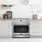 Cosmo Lumin 30" 4.8 cu. ft. Gas Range, 4 Burners, Convection Oven in Stainless Steel, COS-GRC304KB