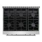 Cosmo Lumin 36" 6.0 cu. ft. Gas Range, 6 Burners, Convection Oven in Stainless Steel, COS-GRC366KB