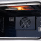 FORNO Capriasca 30" 4.32 cu. ft. French Door Gas Range with 5 Brass Burners, Air Fryer Kit, Rotisserie Kit, Wok Support & Griddle in Black with Antique Brass Accents, FFSGS6460-30BLK
